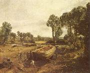 John Constable, Bootsbau in Flatford